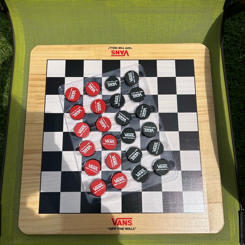 Vans Black and White Checkerboard Board Game